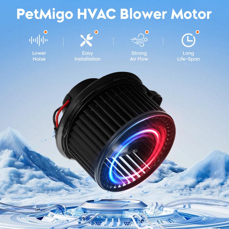 PetMigo HVAC Blower Motor with Fan Cage Replaces 700223 7C3Z 19805 B Fit for Ford Escape 2008-2012, for F250/F350 Super Duty 2008-2010/ Fit for Mercury Mariner 2008-2011 - Image 3